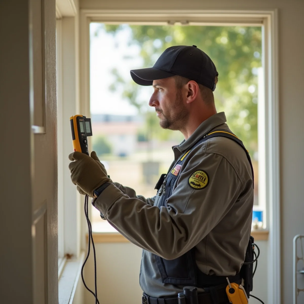 Water damage restoration crew extracting water from a Westpark, Roseville living room