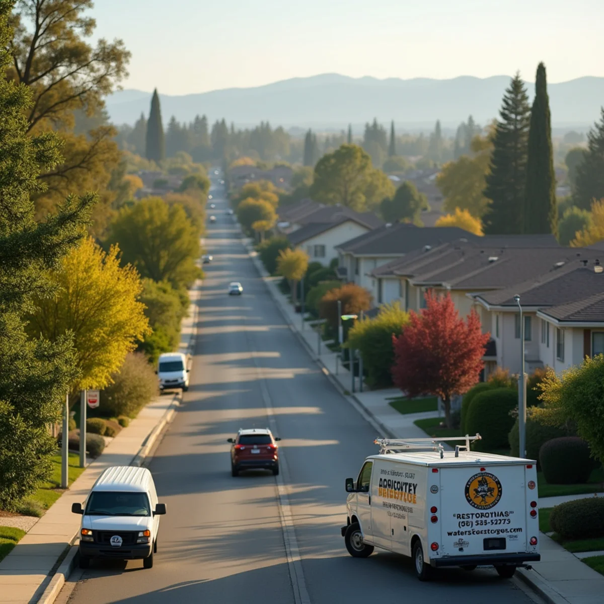 Map of Roseville and Placer County water damage restoration service area